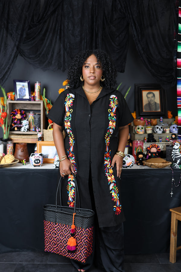 Noche Eterna Guayabera Dress
